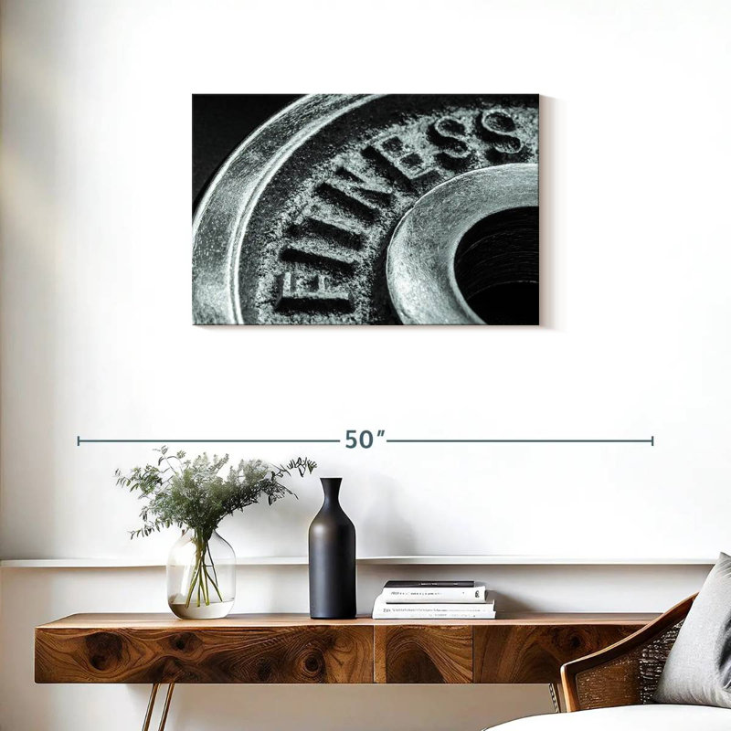 Assiette haltère Sireci Gym, H 20 po x l 30 po