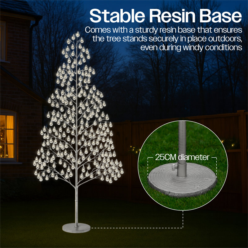 LED Indoor / Outdoor Lighted Trees & Branches, Silver