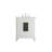 Hansford 30 " W Freestanding Standard 1 Single Vanity Bathroom Vanity With Marble Top-728500283
