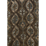 Himalayan Abstract Area Rug in Brown