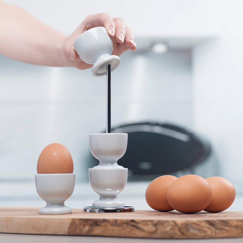 Melamine Stacking Egg Cup Set, Duck Egg Blue
