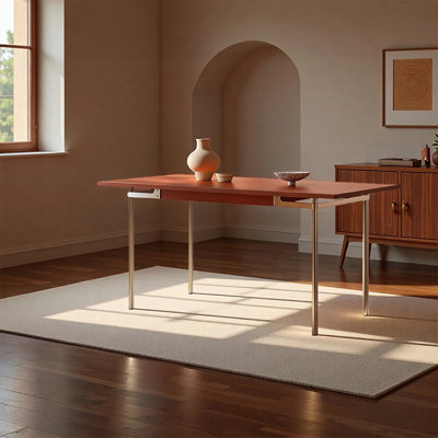 Simple luxurious solid wood dining table