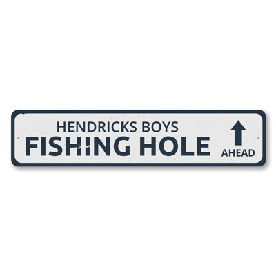 Panneau de pêche en aluminium