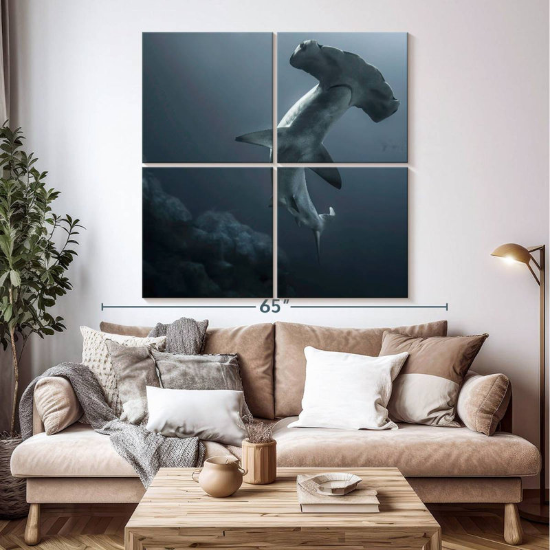 Brampt Might Hammerhead Shark, 50'' H x 50'' W