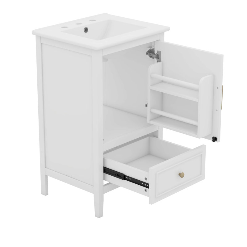 Meuble-lavabo 20 pouces avec lavabo et 1 tiroir