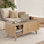 Table basse à plateau relevable avec rangement Saltash