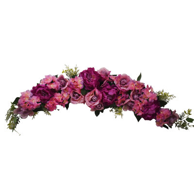 48" Niantic Peony Rose Hydrangea Swag