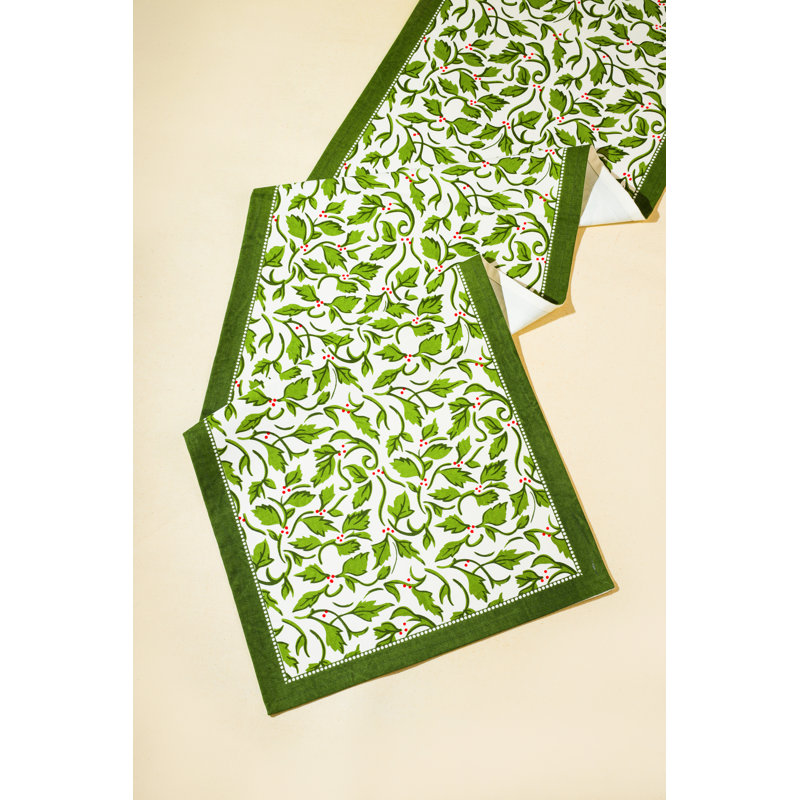 Chemin de table Evergreen, Vert