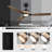 56" Solid Wood Blades Dimmable Propeller Ceiling Fan with LED Light and Remote Control, 3 Color Lights, 6-Speed Reversible DC Motor