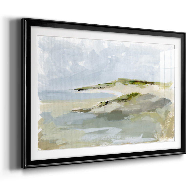Sea Cove Impression I, reproduction d'art encadrée, Noir, H 30 po x l 44 po x P 1,5 po