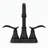 2-Handle 4" Centerset Bathroom Sink Faucet with High-Arc Spout, Pop-Up Drain, and Supply Lines-123035819