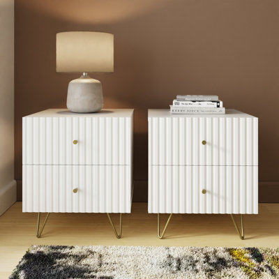 Alipio 40cm W Manufactured Wood Bedside Table