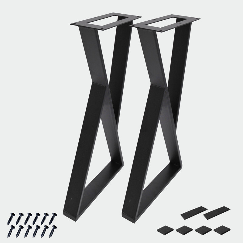 Pied de table en fer Kronborg, H 24 po x l 14 po x P 2 po