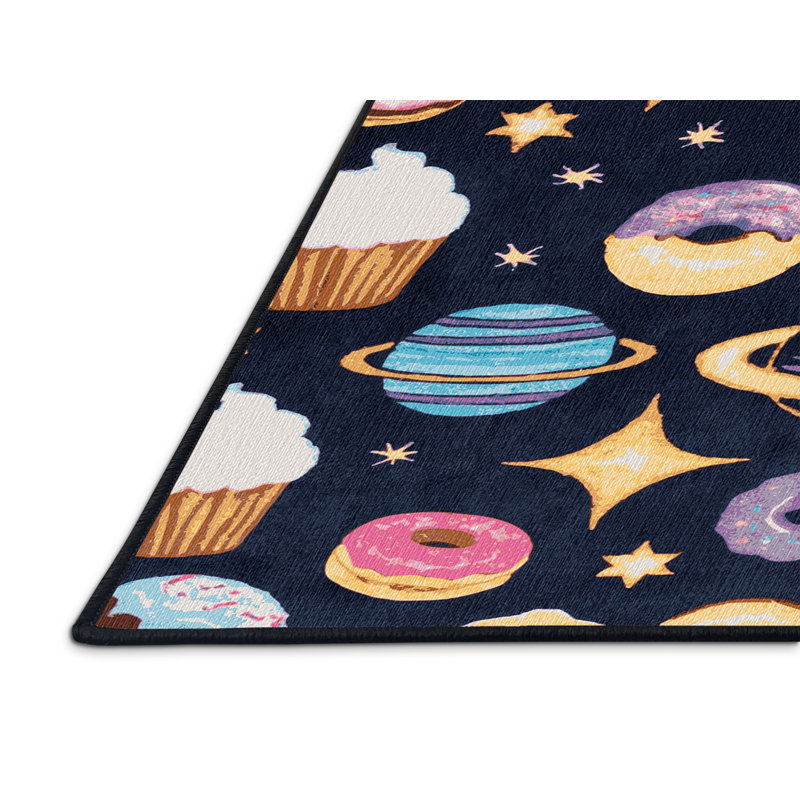  Tapis lavable Galaxy Desserts, Rectangle 7 pi x 9 pi
