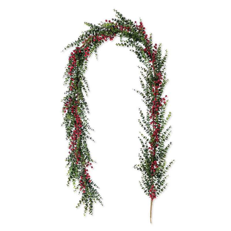 Guirlande Ace Eucalyptus avec baies rouges