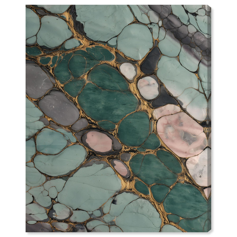 Impression sur toile Marode World II Geode par Art Remedy, galerie tendue, 30 x 36, H 36 po x l 30 po