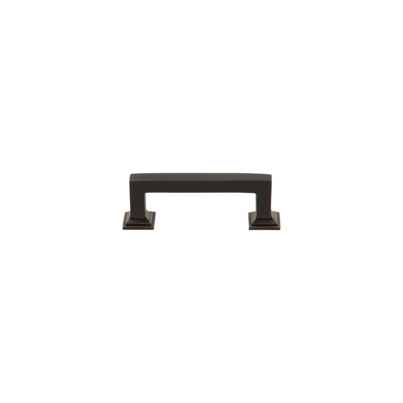 Grandeur Geneva 3" Brass Handle Pull, Timeless Bronze