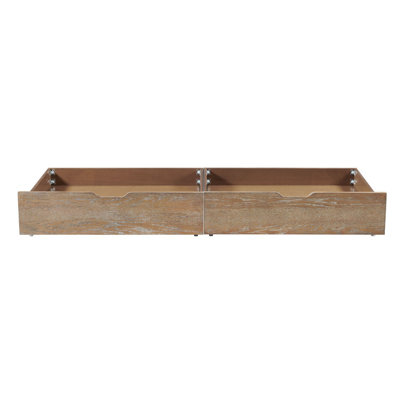Tiroirs de rangement traditionnels en bois Leland