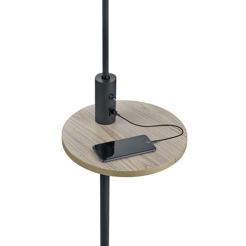 Funches 160cm Novelty Floor Lamp, Matte Black
