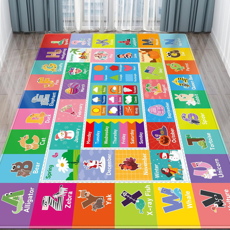Tapis pour la petite enfance, Rectangle 4 pi 11 po x 6 pi 7 po