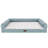 Textured Plush Fur & Coated Poly Modern Sofa Style Dog Bed-113262897-113262905