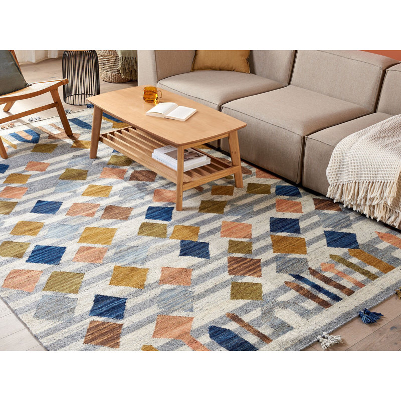 Hruska Geometric Hand Woven Area Rug, Rectangle 200 x 300cm