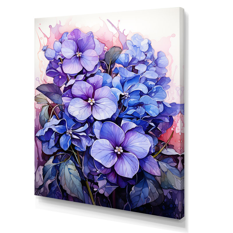 Enchantement violacé, Toile tendue, 32" H x 24" W