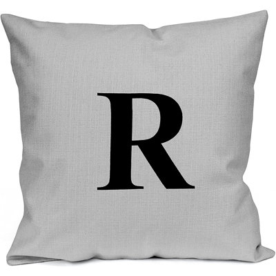 Blaugh Black Square Throw Pillow Cover