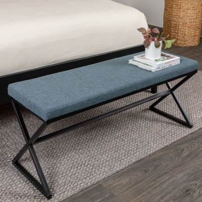 Avae Boucle Upholstered Bench