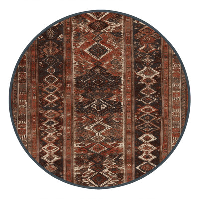 Tapis brun turc lavable à la machine