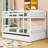 Full Over Full Wooden Bunk Bed With Trundle-1070504609