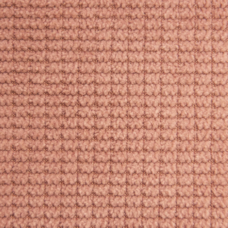 Lit simple avec 12 supports - mélange de lin et réglable pour une chambre à coucher confortable, Rose