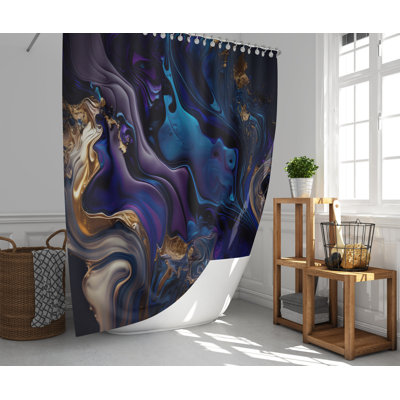 Graubert Abstract Shower Curtain
