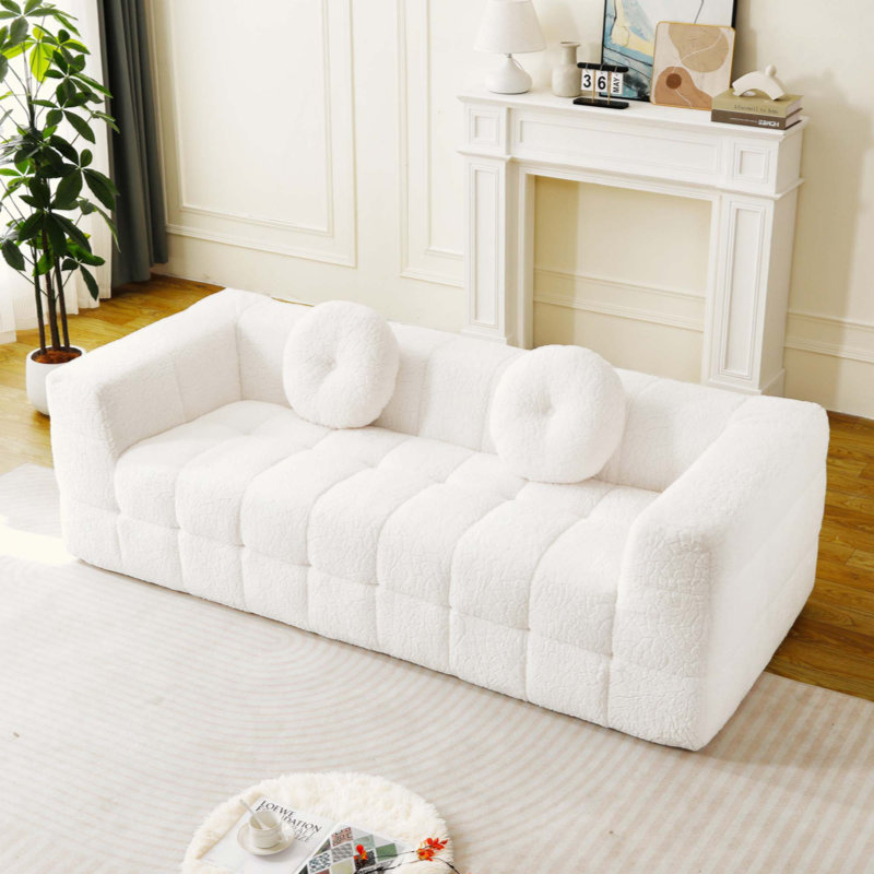 Canapé 84,6 po, H 30 po x l 84,6 po x P 37,4 po, Beige