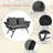 Rattan Outdoor Convertible Loveseat-1149102583