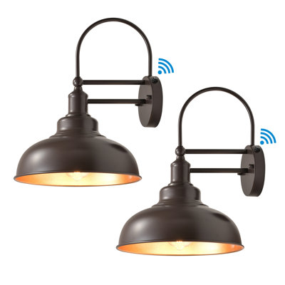 Black Gooseneck Hardwired Outdoor Barn Light, Vintage Industrial Outdoor Porch Light Farmhouse Outdoor Wall Sconce