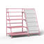 80cm H x 90cm W Metal Bookcase-1249504150
