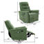 Fauteuil inclinable manuel avec fauteuil à bascule et fauteuil pivotant et inclinable avec fonction de massage à 8 points et dossier réglable pour le salon, la chambre à coucher et la chambre de bébé-507988187