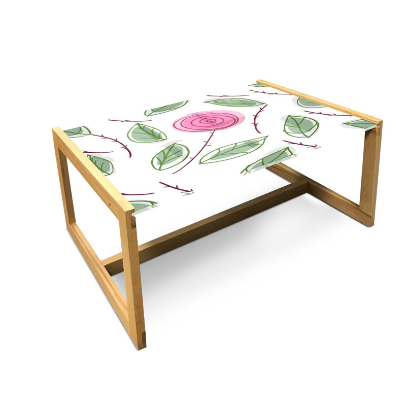 Jabraylin Trestle Coffee Table, 40cm H x 91cm W x 62cm D