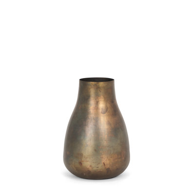 Vase en métal doré oxydé Lariah
