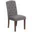 Chaise parsons Prompton avec pieds en acajou-692434462