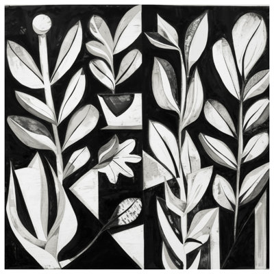 Tapis de bain noir et blanc