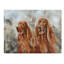 « two setters irlandais », reproduction de peinture à l’acrylique sur toile tendue-33536574