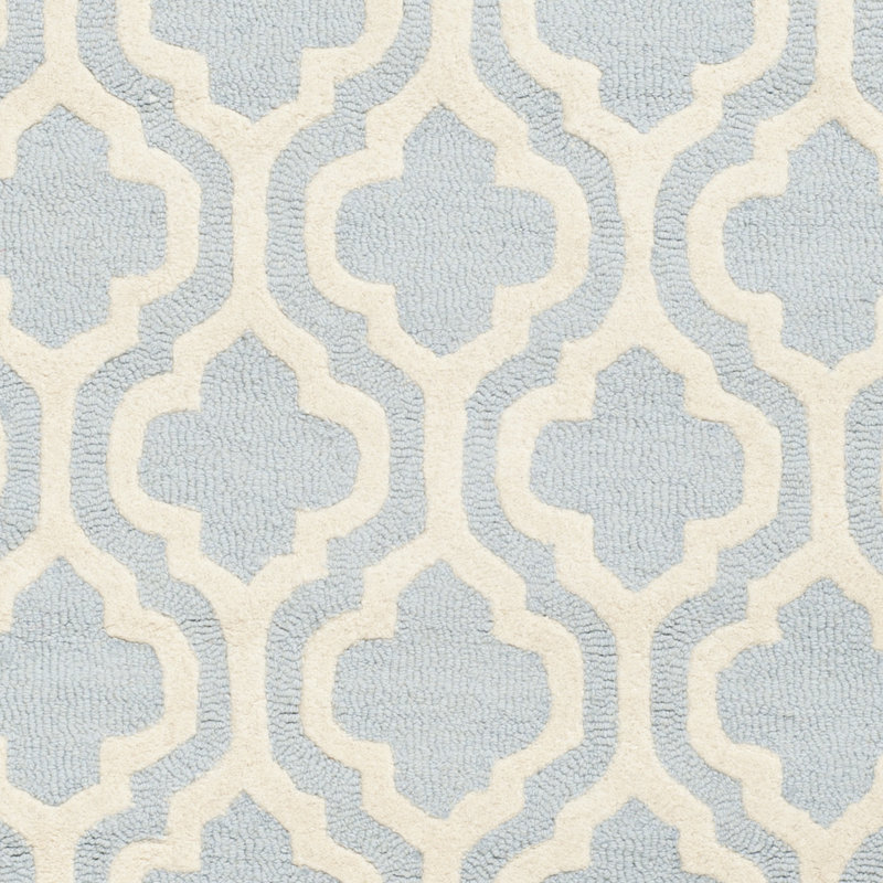 Noble Geometric Wool Hand Woven Area Rug, Rectangle 183 x 274 cm