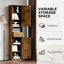 Grande armoire de rangement pour salle de bain avec 2 portes de grange et 1 tiroir-1266317978
