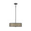Luminaire suspendu tambour simple à 3 lumières en bronze Mike-11939711