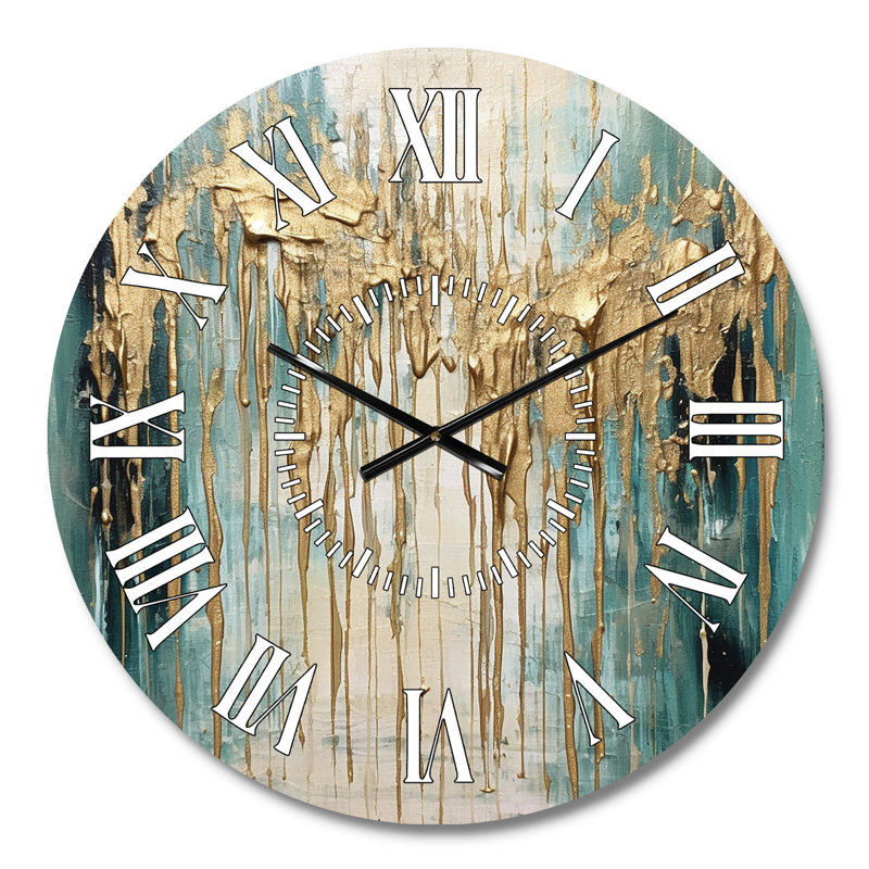 Horloge murale Gilded Daydream VI - Minimalisme, Médium