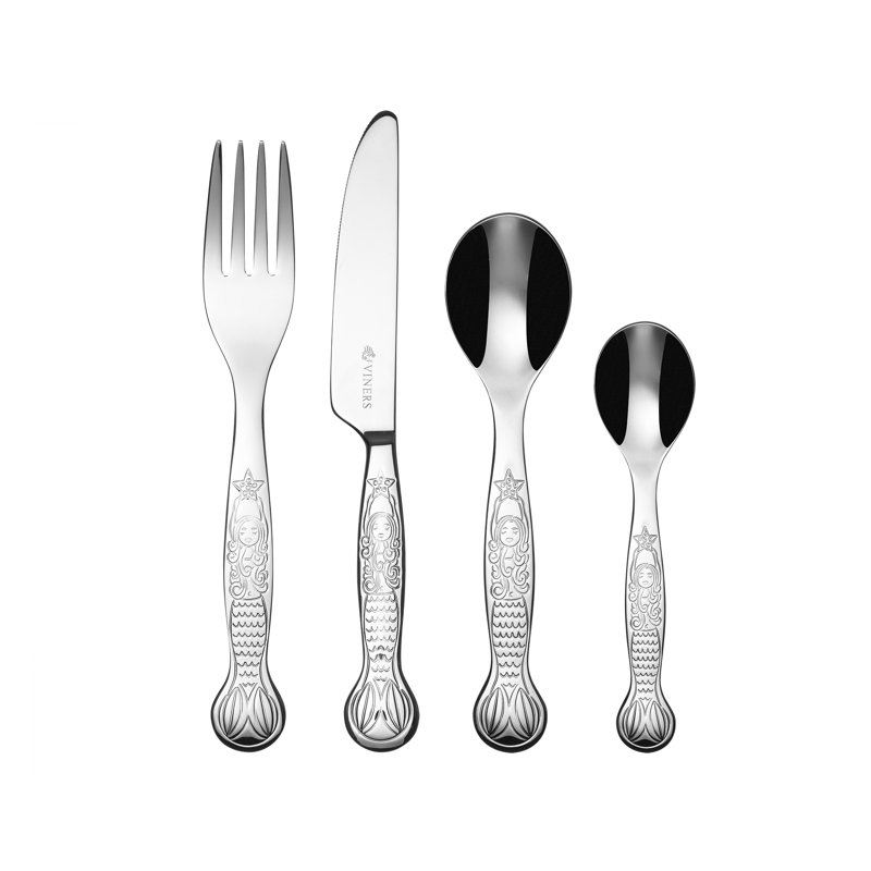 Viners Mermazing Kids 4 Piece Cutlery Set, Service for 1