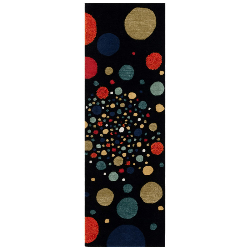Tapis en laine touffeté à la main Amier, Tapis de couloir 2 pi 6 po x 8 pi