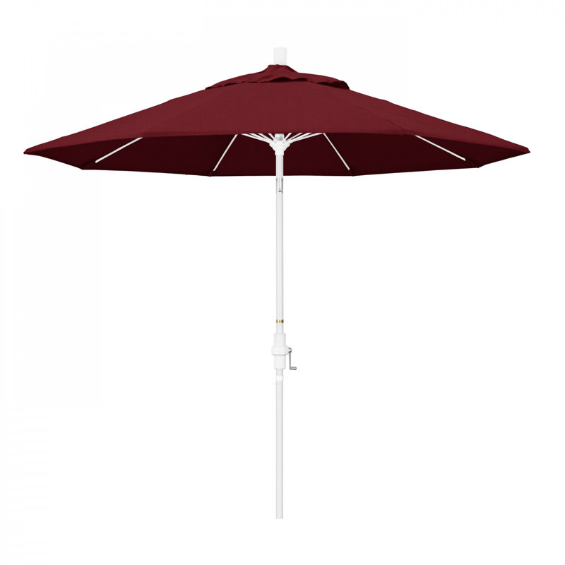 Parasol de marché 9 pi Roverta, Tissage uni Sunbrella® Spectrum rubis